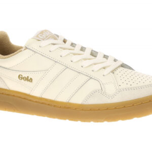Gola CLB572WT EAGLE 86 Damen Halbschuhe Sneaker offwhite/caramel/gum weich ge...