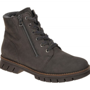 Waldl?ufer 975901 Damen Winterstiefelette Grau Carbon Filz Fu?bett Weite H