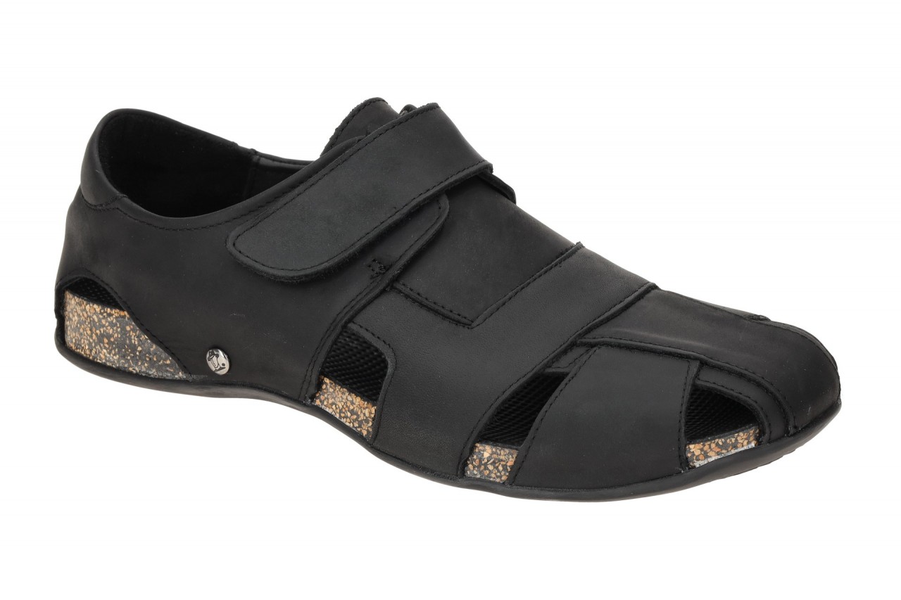 Panama Jack Sandale Fletcher Basics C2 schwarz - Echtleder Komfort Fu?bett 1 Panama Jack Sandale Fletcher Basics C2 schwarz - Echtleder Komfort Fu?bett