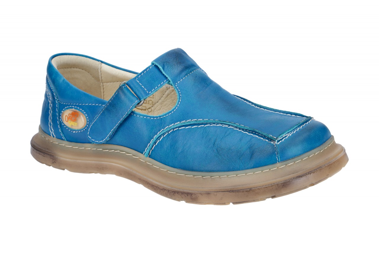 Eject 7573.005 SONY2 Damen Slipper Hellblau Blue Echtleder Gummisohle Klettve... 1 Eject 7573.005 SONY2 Damen Slipper Hellblau Blue Echtleder Gummisohle Klettve...