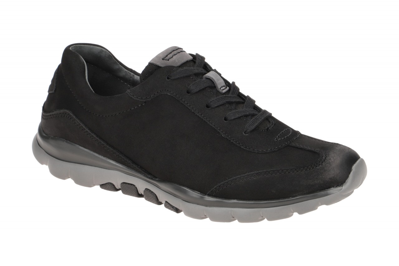 Gabor 06.965.47 ROLLINGSOFT Damen-Sneaker Schwarz Echtleder Fu?bett Wechselfu... 1 Gabor 06.965.47 ROLLINGSOFT Damen-Sneaker Schwarz Echtleder Fu?bett Wechselfu...