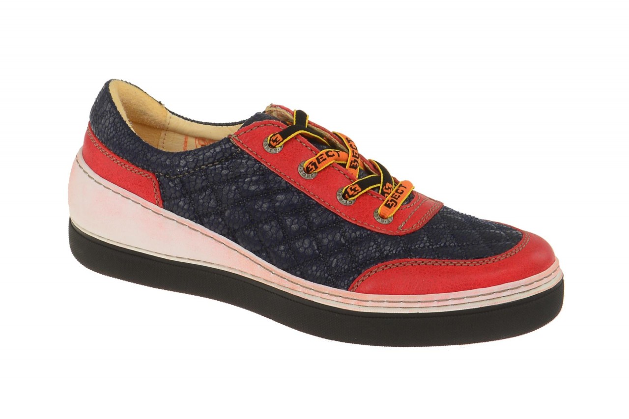 Eject 18072 FEELING Damen Halbschuhe rot navy Echtleder Gummisohle Wechselfu?... 1 Eject 18072 FEELING Damen Halbschuhe rot navy Echtleder Gummisohle Wechselfu?...