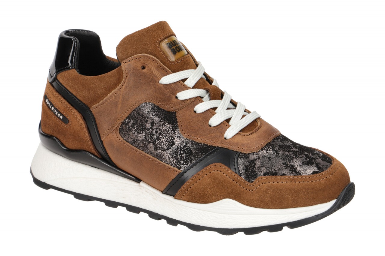 Bullboxer Damen Sneaker 939004E5C_COGN braun cognac Nubuck Leder Textil Plateau 1 Bullboxer Damen Sneaker 939004E5C_COGN braun cognac Nubuck Leder Textil Plateau
