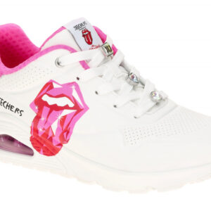 Skechers 190004 WPK UNO - DIAMOND STONES Damenschuhe wei?/pink Air Cooled Mem...