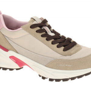 Calvin Klein YW02075 0IY Beige Chateau/Silver Mink/Pink Running Sneaker