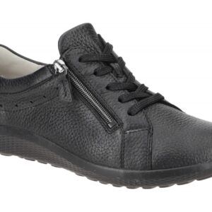 Waldl?ufer 634002 K-IRA bequeme Damenschuhe schwarz uni Echtleder Fu?bett