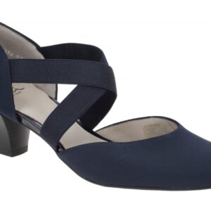 ara 12-33439 62 TOULOUSE Damen Riemchen Pumps blau - Leder Kaltfutter