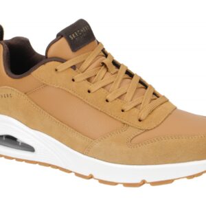 Skechers 52468 WSK UNO STACRE Herren Sneaker Braun - Whiskey, Memory Foam Sohle