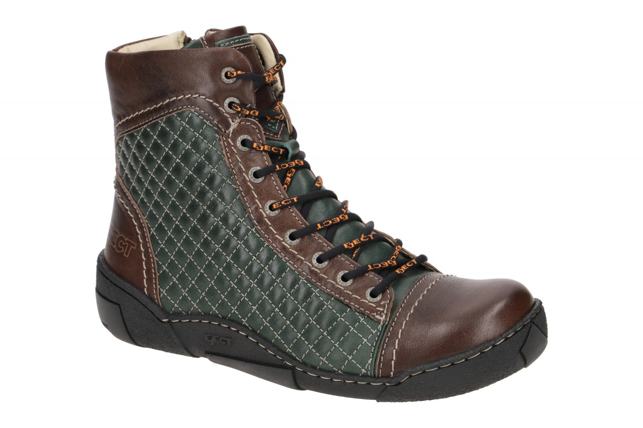 Eject 20237.002 ICE Damen Stiefeletten brown/green Echtleder Profilsohle rund 1 Eject 20237.002 ICE Damen Stiefeletten brown/green Echtleder Profilsohle rund
