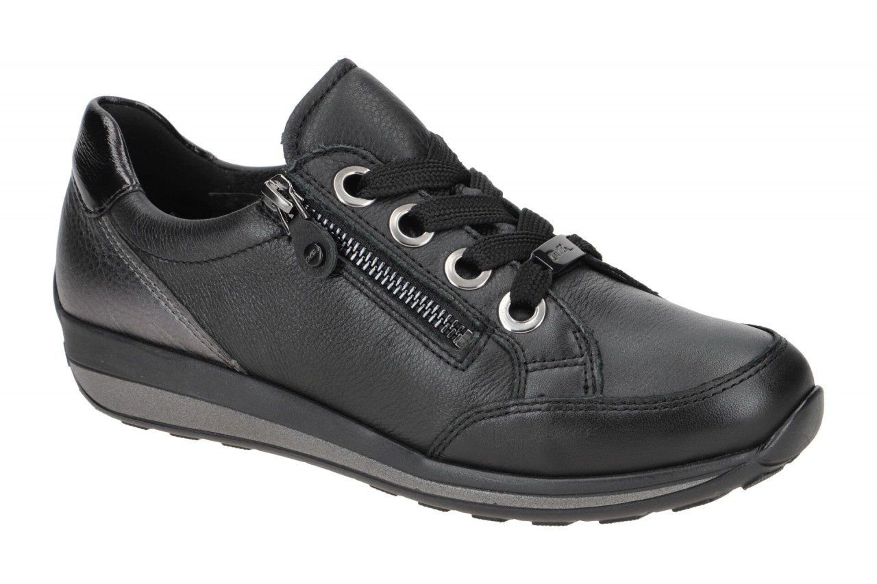 ara 12-44587 66 OSAKA Damen Schn?r-Halbschuhe Schwarz/anthrazit - Echtleder, ... 1 ara 12-44587 66 OSAKA Damen Schn?r-Halbschuhe Schwarz/anthrazit - Echtleder, ...