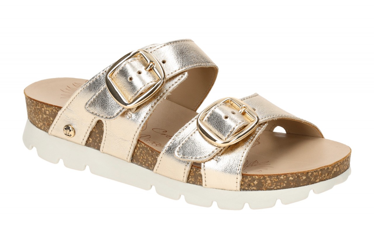 Panama Jack Shirley B10 oro Damen Pantoletten Gold Metallic Echtleder flexibel 1 Panama Jack Shirley B10 oro Damen Pantoletten Gold Metallic Echtleder flexibel