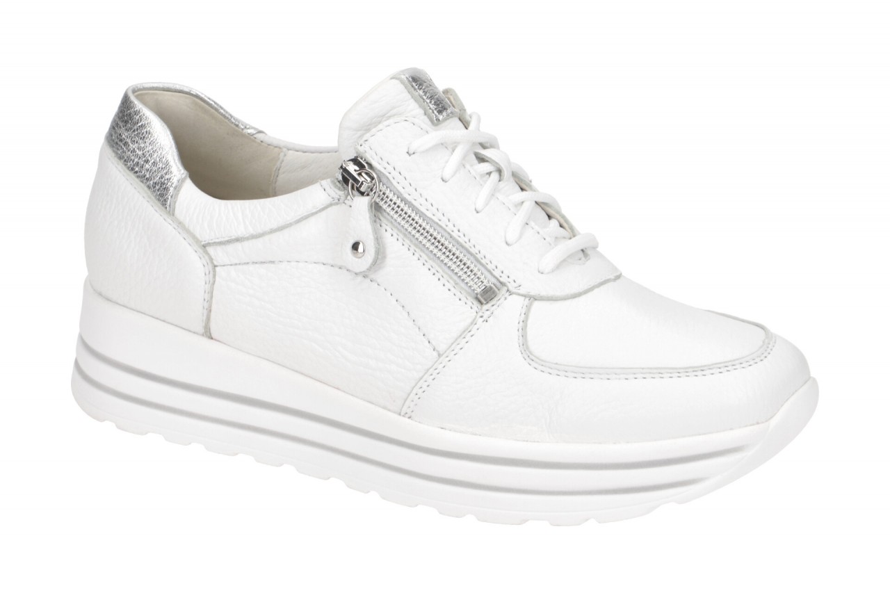 Waldl?ufer 758009 H-LANA Damenschuhe Wei?/Silber Bequeme Schn?r-Halbschuhe 1 Waldl?ufer 758009 H-LANA Damenschuhe Wei?/Silber Bequeme Schn?r-Halbschuhe