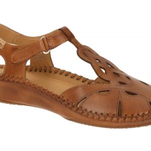Pikolinos 655-0703 brandy VALLARTA Damen Keilsandalen braun Fu?bett aus Echtl...