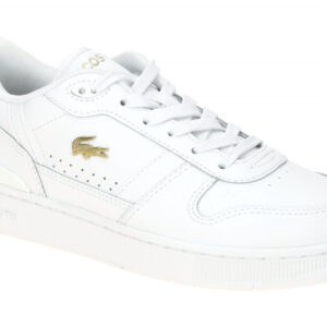 Lacoste Damen Sneaker T-CLIP SET 48SFA0038_216 wei?/gold - Leder Textil Gummi...
