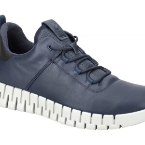 Ecco 525204 Herrenschuhe Gruuv - Dunkelblaue Sneaker mit reflektierender Fers...