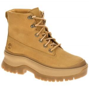 Timberland 0A295J EN1 Roxie Lane Mid Gelb Wheat Damen Stiefeletten Chunky Pro...