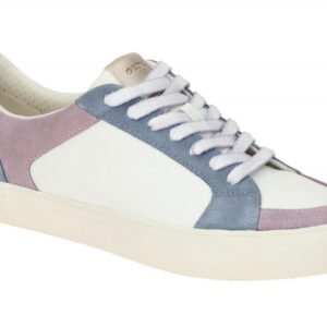 Geox D550UE EMMELENY - donna e Sneaker Wei? lt blue/white Echtleder Synt.LEA ...