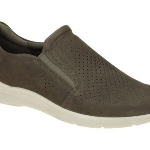 Ecco Herrenschuhe 51164402543 Irving Slip on Gr?n - Tarmac Nubuck Lederslipper