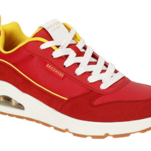 Skechers 183913 RDYL UNO Victory Pack Herren Sneaker Rot Gelb Air Cooled Memo...