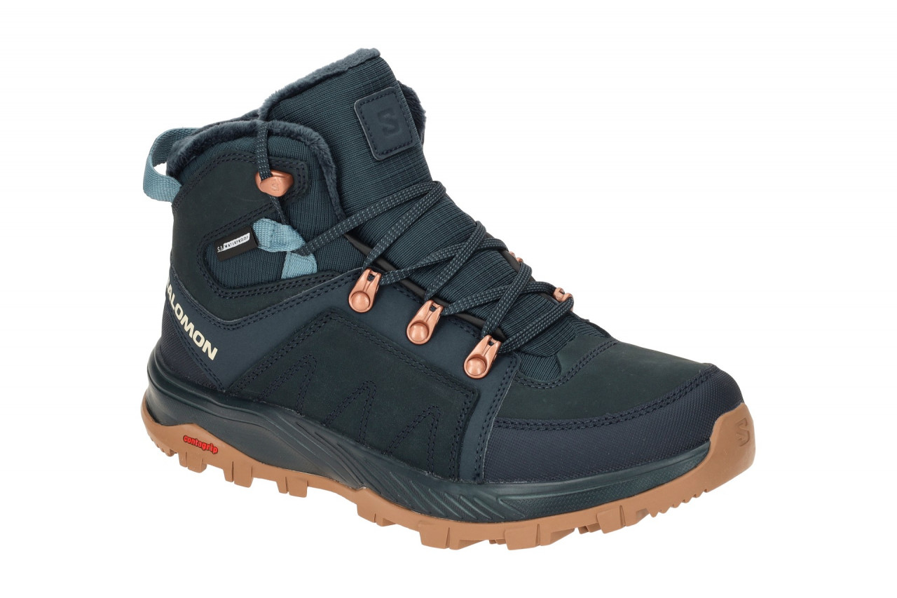 Salomon 473773 OUTCHILL TS CSWP Damen Stiefeletten Blau Carbon Bering Sea - W... 1 Salomon 473773 OUTCHILL TS CSWP Damen Stiefeletten Blau Carbon Bering Sea - W...