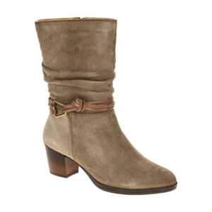 Pikolinos Damenstiefel W0E-9787SEC1 taupe ZAMORA elegant grau-braun rund 4cm ...