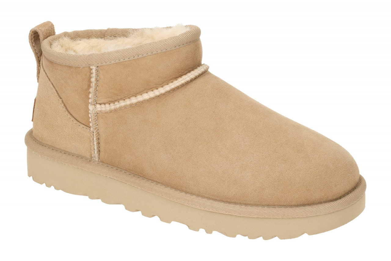 UGG 1116109 SAN Damen Winterstiefel Beige Sand Flach Kn?chelhoch Extra Leicht 1 UGG 1116109 SAN Damen Winterstiefel Beige Sand Flach Kn?chelhoch Extra Leicht