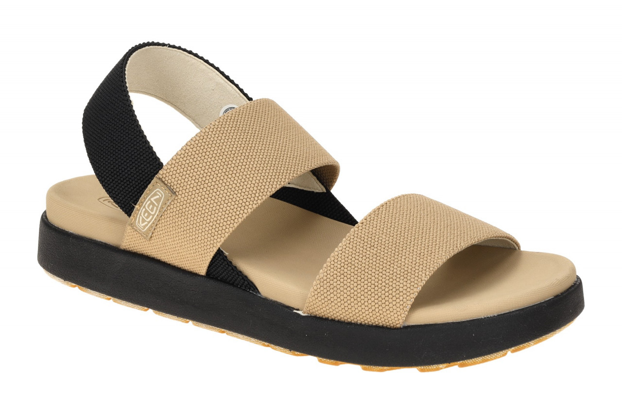 Keen 1030141 Elle Backstrap Damen Sandale Beige/Schwarz - recyceltes PET, Fu?... 1 Keen 1030141 Elle Backstrap Damen Sandale Beige/Schwarz - recyceltes PET, Fu?...