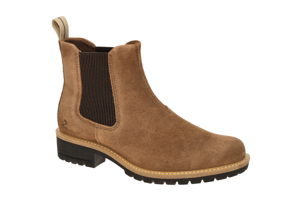 Ecco 20220305034 ELAINA Damen Stiefeletten Braun camel Blockabsatz Gummisohle 1 Ecco 20220305034 ELAINA Damen Stiefeletten Braun camel Blockabsatz Gummisohle