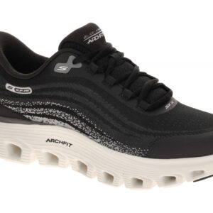 Skechers 233194 BLK ARCH FIT GLIDE-STEP WAVE Sneaker Schwarz | Vegan Textil Mesh