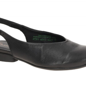 Think 731 Schwarz Echtleder Sling Pumps mit Blockabsatz 1,5cm