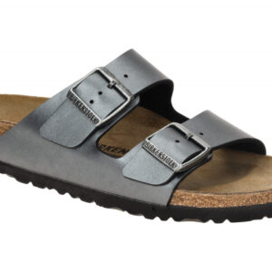 Birkenstock Arizona BS 1029224 Damen Pantoletten metallic Schwarz - anatomisc...