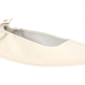H?gl 0500 Damen Ballerinas Slipper Wei? waxpaper Glattleder Futter Fu?bett Gu...