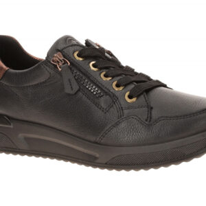 ara 12-52604 01 VIENNA Damen Schn?r Halbschuhe in Schwarz/Mocca mit High Soft...