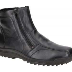 Waldl?ufer 483902 Herren Winterstiefelette schwarz mit Lammfell-Futter