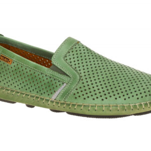 Pikolinos 09Z-3100 JEREZ Herren Slipper, mint green Echtleder bequem G-Sohle