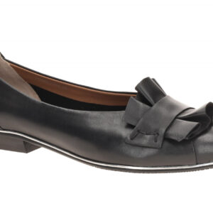 Everybody 71326C2399 GL101 BEVIN - Damen Ballerinas schwarz + silber Rahmen +...
