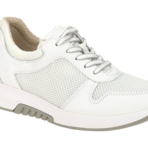 Gabor 86.946.50 ROLLINGSOFT Damen Halbschuhe Wei?/Grau Bequem Gummisohle