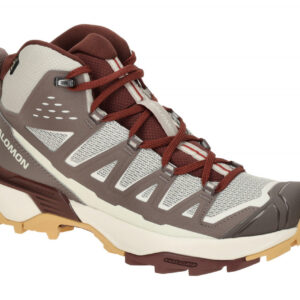 Salomon X ULTRA 360 EDGE MID GTX Damen Wanderhalbschuhe Grau Silver Cloud/Iro...