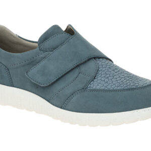 Waldl?ufer 634K33 K-IRA Damen Slipper Blau Denim Taupe Luftpolster Sohle