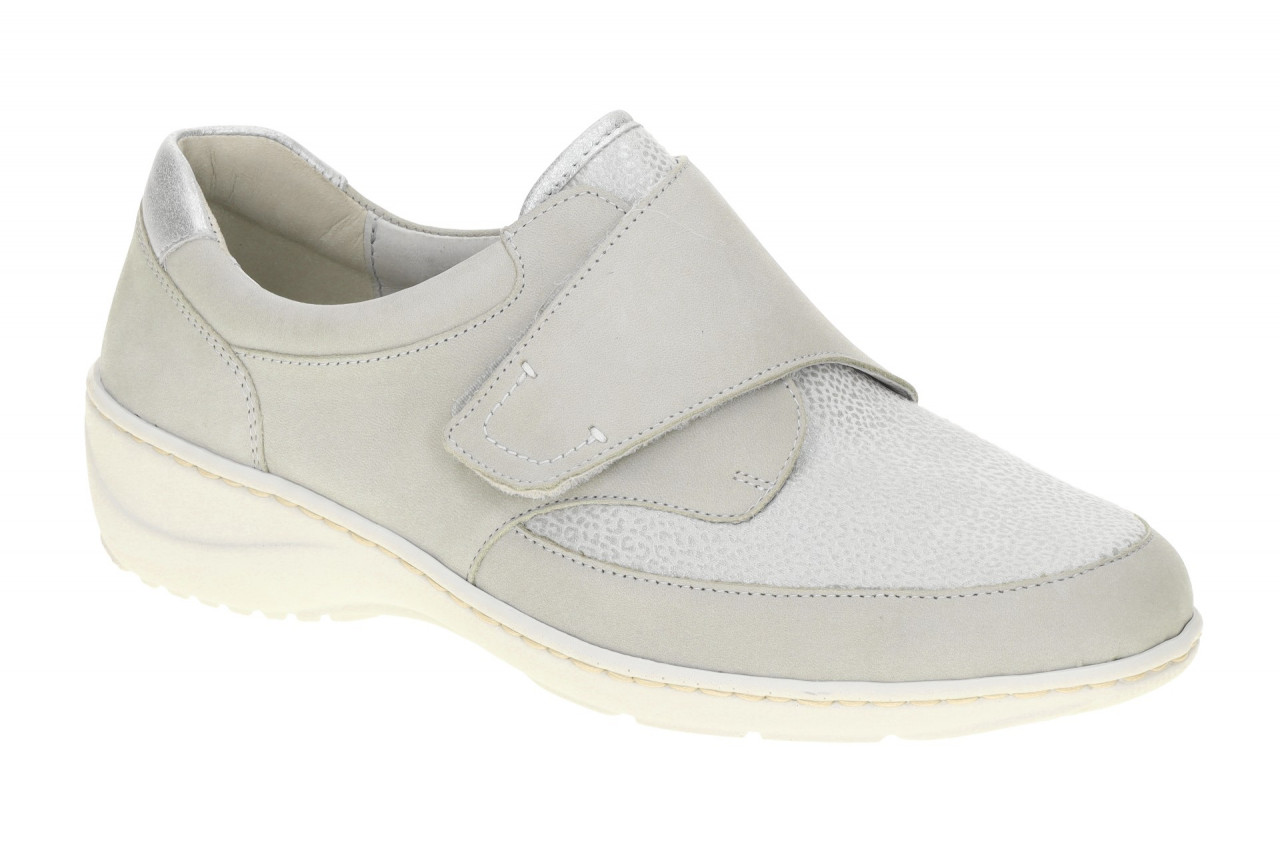 Waldl?ufer 607K31 Damen Slipper hellgrau Argento Leo-Muster Klett Keilabsatz 1 Waldl?ufer 607K31 Damen Slipper hellgrau Argento Leo-Muster Klett Keilabsatz