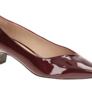 Peter Kaiser Pumps 9-72441-45 Bordeaux Dunkelrot Metallic-Look Absatz