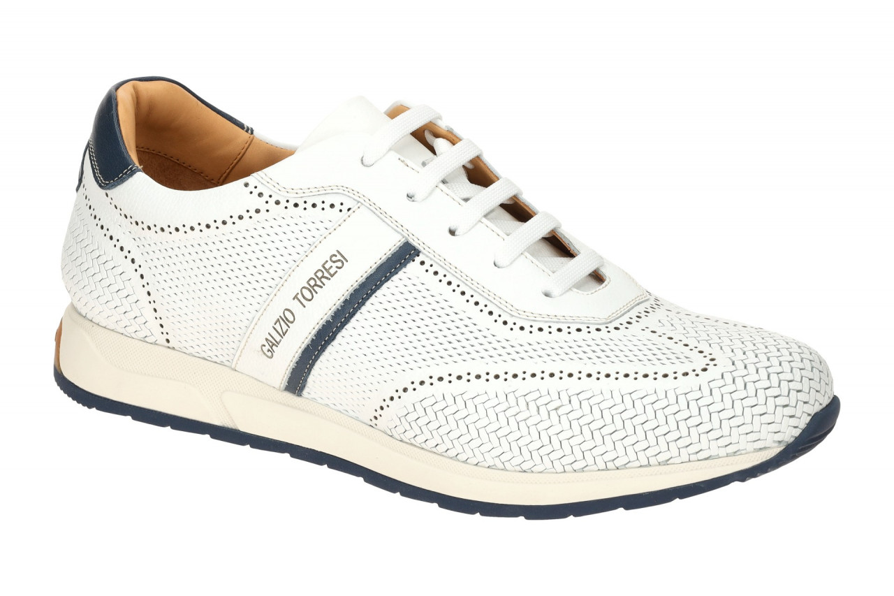 Galizio Torresi Herren Sneakers 414550 - wei?/blau - Echtleder - Gummisohle 1 Galizio Torresi Herren Sneakers 414550 - wei?/blau - Echtleder - Gummisohle