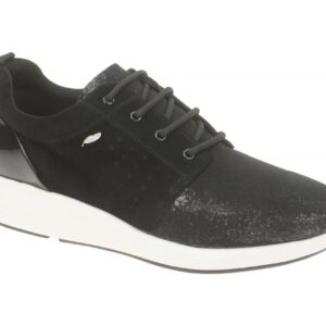 Geox D621CA 021EW C9999 OPHIRA Damen Sneaker Schwarz Glitter Sportschuh