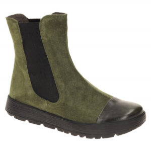 Think 3-000993-7000 COMODA Damen Stiefeletten Gr?n Olive Kombi Bequeme Chelse...