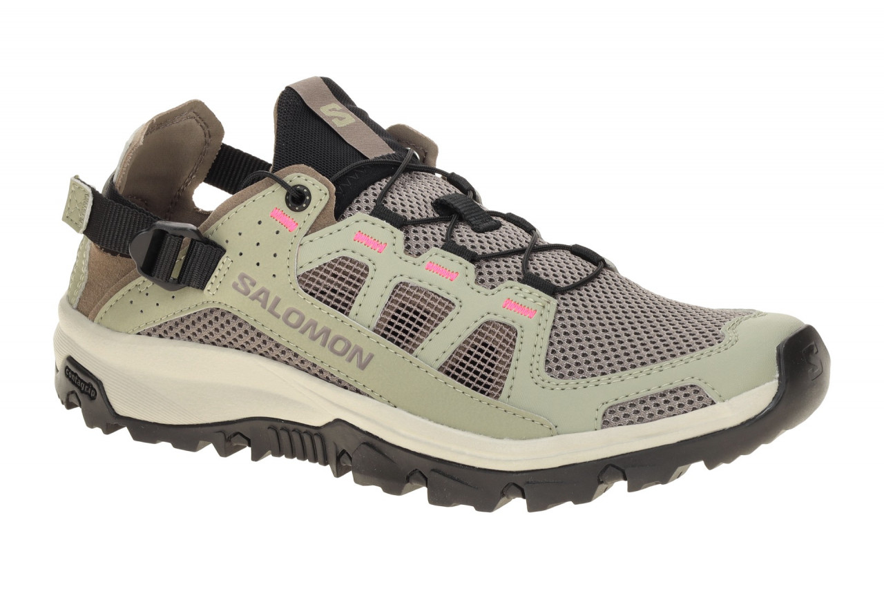 Salomon TECHAMPHIBIAN 5 - Women`s 491106 Grau Silver Sage/Iron/Knockout Pink ... 1 Salomon TECHAMPHIBIAN 5 - Women`s 491106 Grau Silver Sage/Iron/Knockout Pink ...