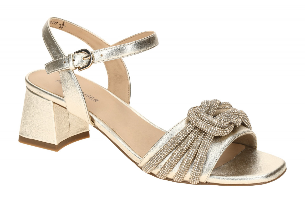 Peter Kaiser Damen Sandalette 9-78242-44 gold Metallic Glitzer Braun Echtlede... 1 Peter Kaiser Damen Sandalette 9-78242-44 gold Metallic Glitzer Braun Echtlede...