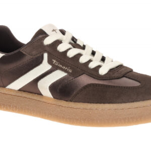Tamaris 1-23723-44 323 Braun Sportliche Schn?r-Halbschuhe Plateau Sneakers