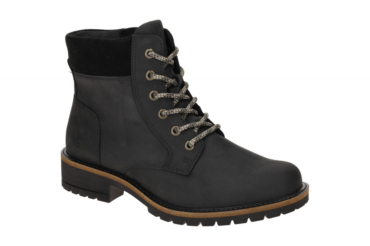 Ecco 20212351052 ELAINA Damen Stiefeletten Schwarz Oil Nubuck Schn?r-Boots 1 Ecco 20212351052 ELAINA Damen Stiefeletten Schwarz Oil Nubuck Schn?r-Boots