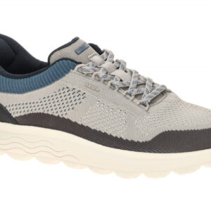 Geox U65MPE 06KEK C1297 Herren Sneakers hellgrau/dunkelgrau/blau FASTin System