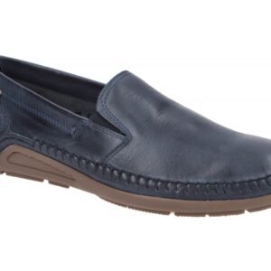 Pikolinos 06H-5303 blue Azores Herren Slipper blau Echtleder Gummisohle